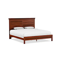 Traditional King Panel Bed W/Low Footboard