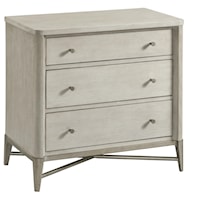 Glam 3-drawer Nightstand with Built-In USB Ports