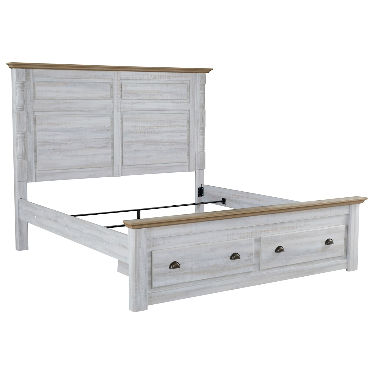 Signature Design by Ashley Furniture Haven Bay King Panel Storage Bed