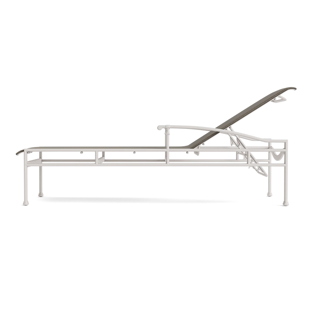 Adjustable Sling Chaise Lounge w/Armrests