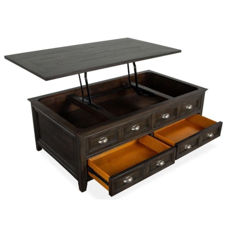 Lift Top Storage Cocktail Table