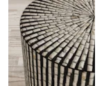 Jofran Global Archive Round Capiz Accent Table