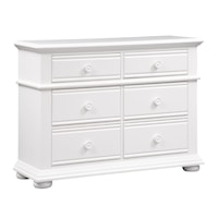 Cottage 6-Drawer Dresser with Dovetail Construction