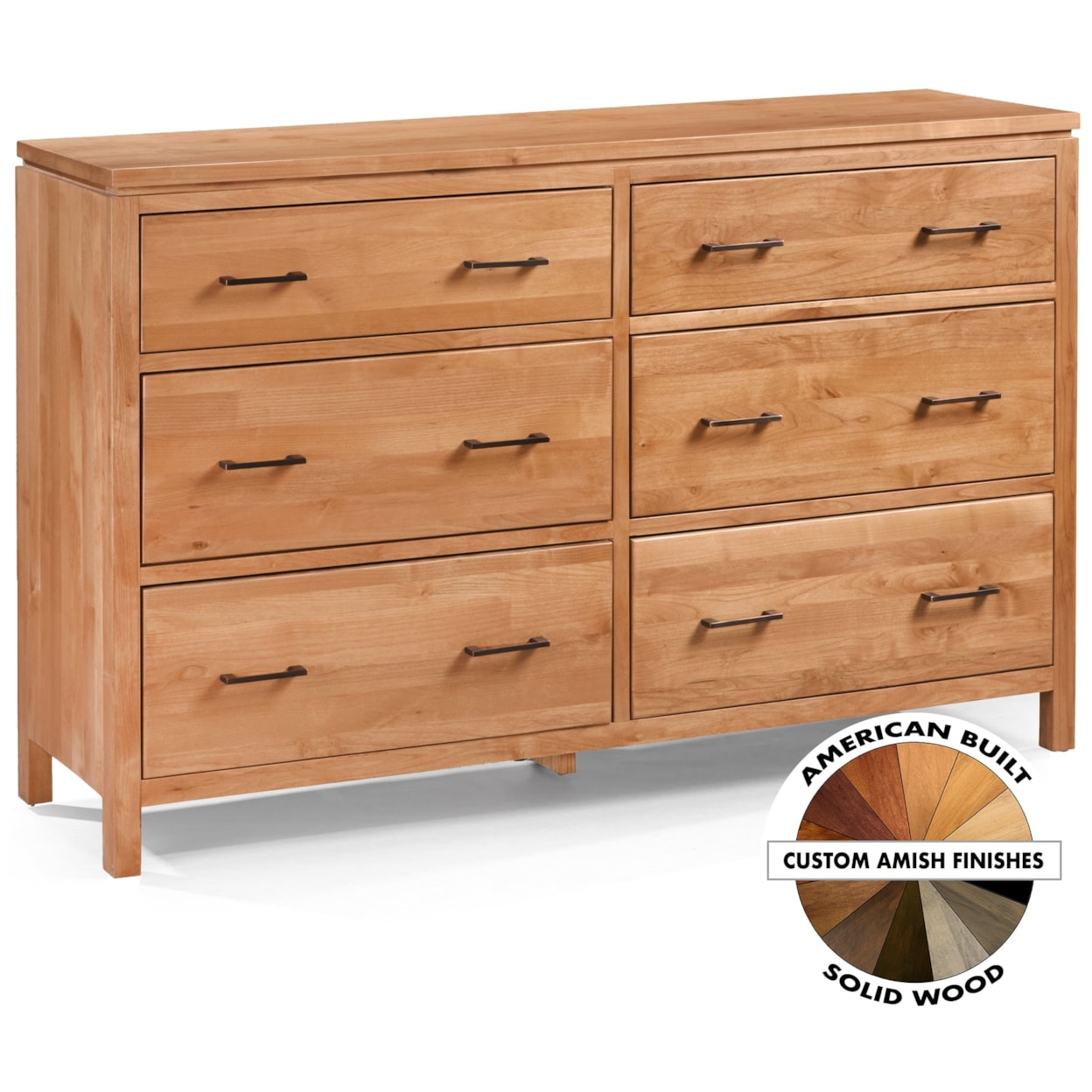 Archbold Furniture 2 West 6 Drawer Dresser