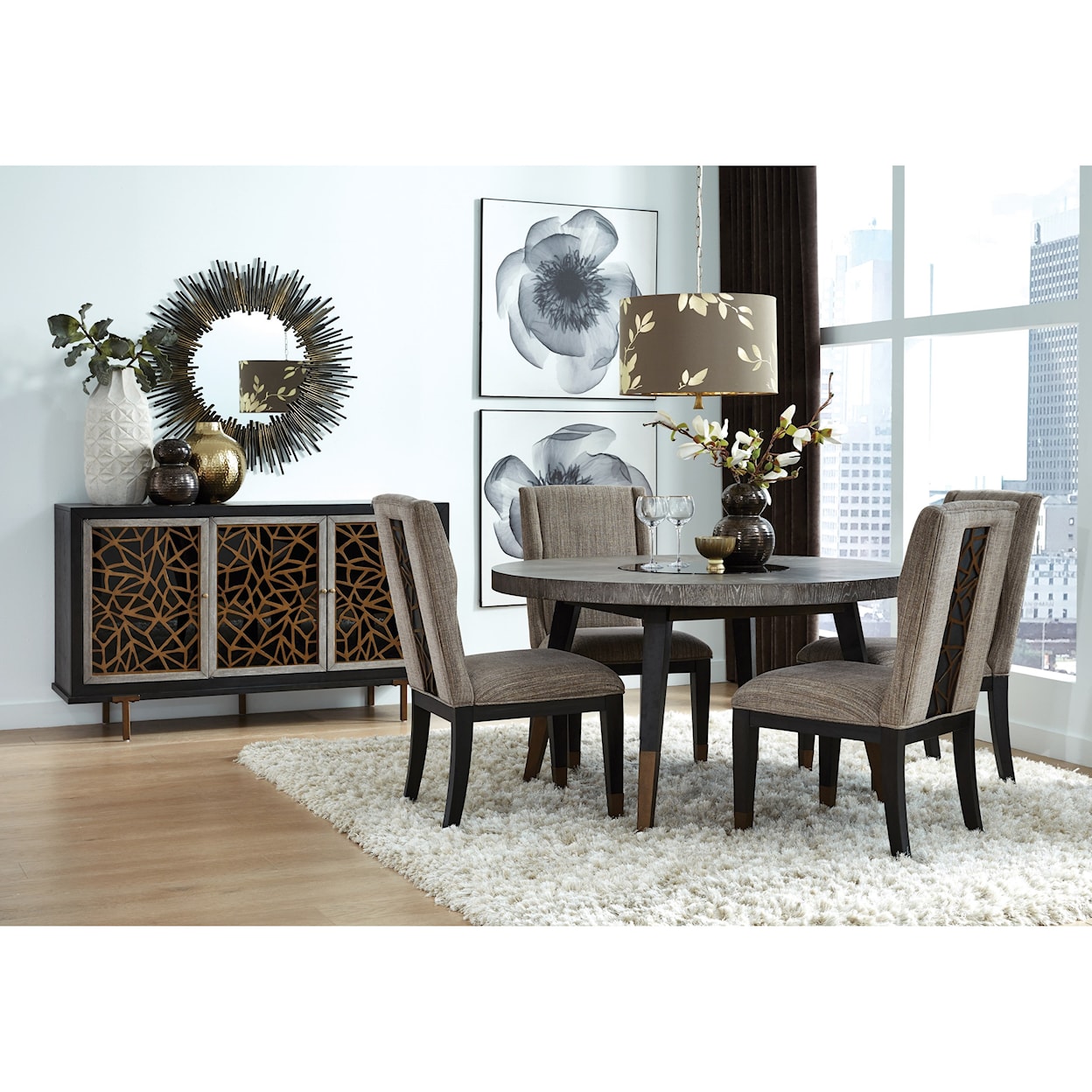 Magnussen Home Ryker Dining Round Dining Table