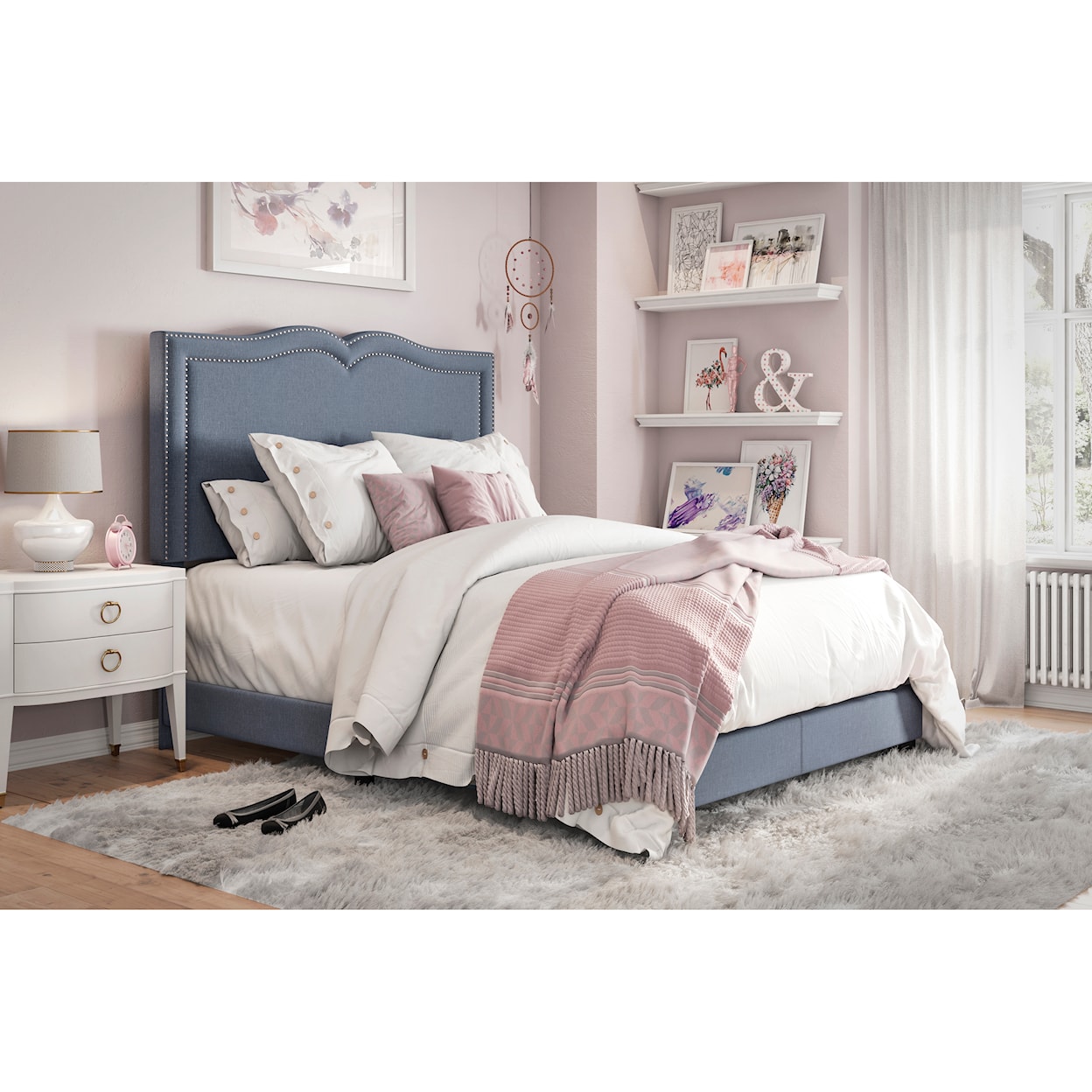 Accentrics Home Fashion Beds Full Upholstered Bed