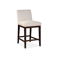 Contemporary Counter Stool with Low Back