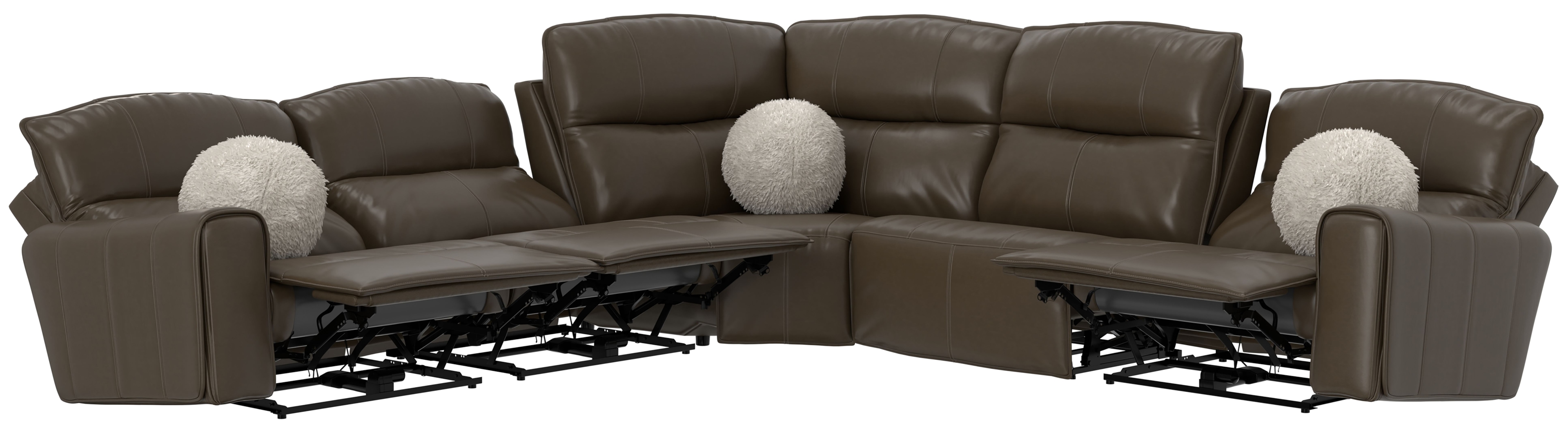 Catnapper Tramonti 5-Piece Sectional with Three Power Recliner
