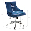 Accentrics Home Home Office Navy Button Back Home Office Chair