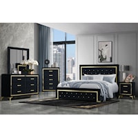 Glam Full Bedroom Set