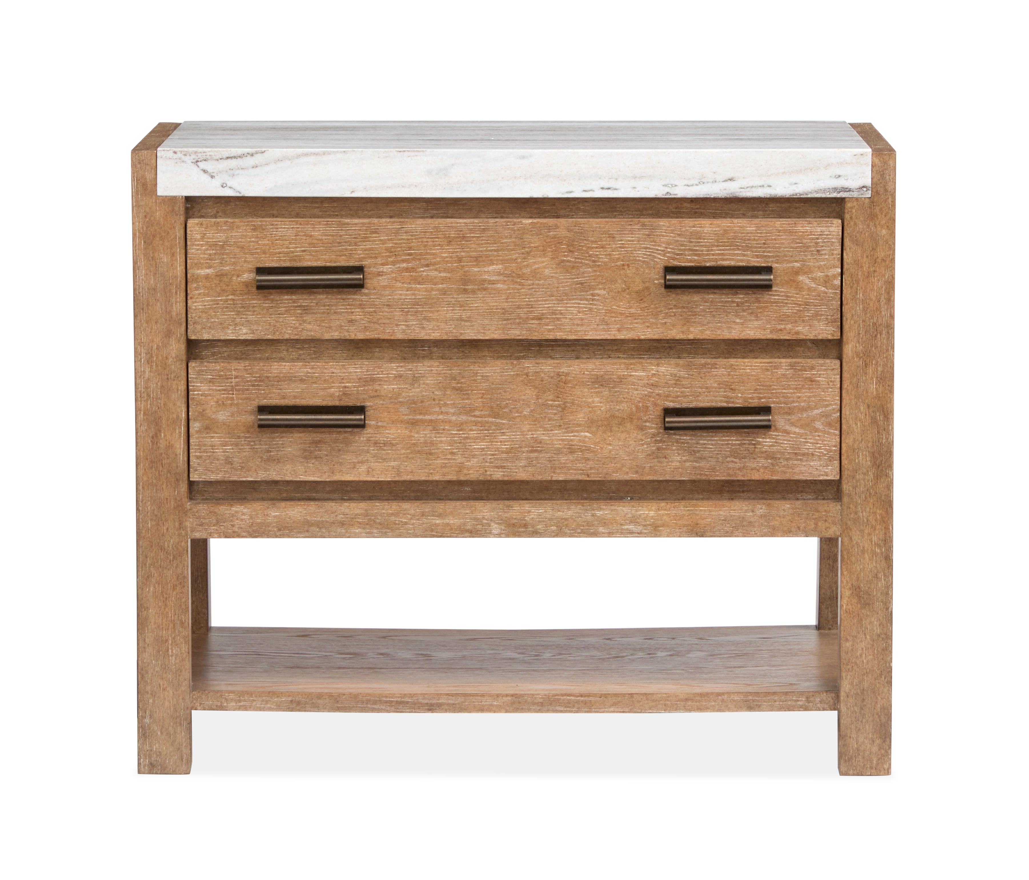 2-Drawer Open Nightstand