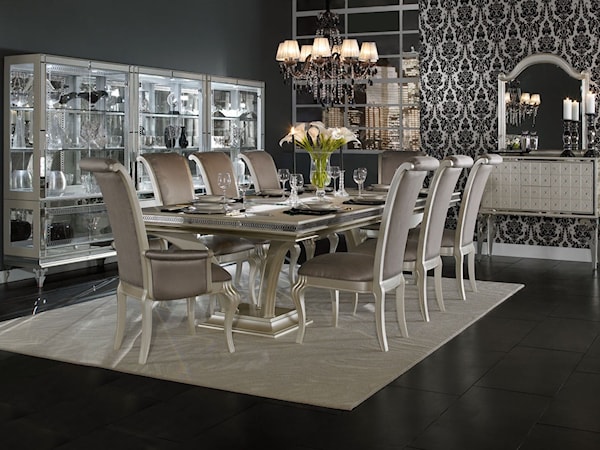 9-Piece Dining Set with Leaf Inserts