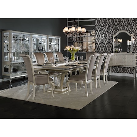 9-Piece Dining Set with Leaf Inserts