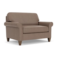 Casual Style Rolled Arm Chair