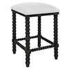 Uttermost Pryce Pryce Black Backless Counter Stool