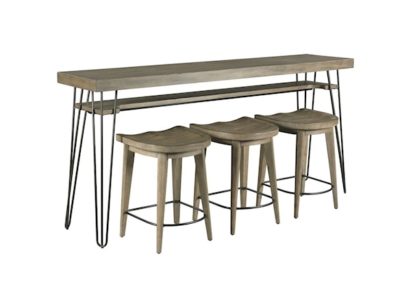 Bar Console w/ 3 Stools