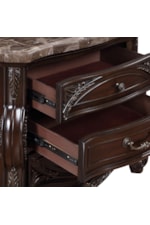 New Classic Palazzo Marina Traditional 3-Drawer Nightstand with Marble Top