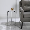 Uttermost Accent Furniture - Occasional Tables Clarence Textured Glass Accent Table