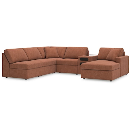 6-Piece Sectional With Chaise