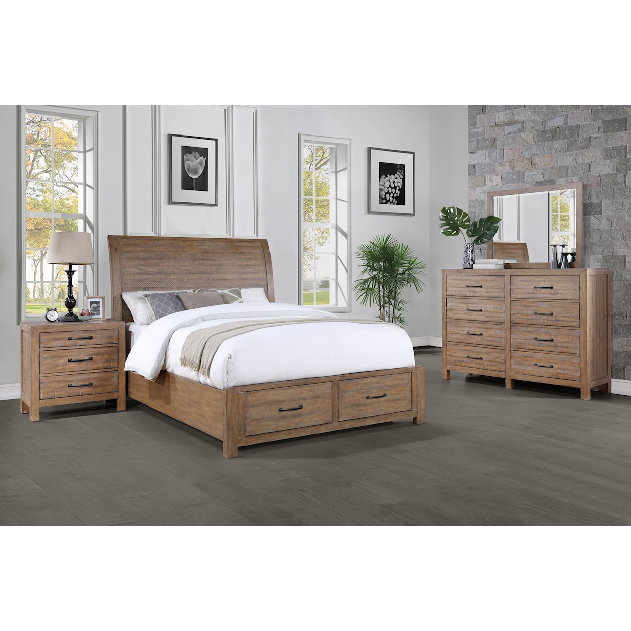 Winners Only Andria 4-Piece California King Bedroom Set