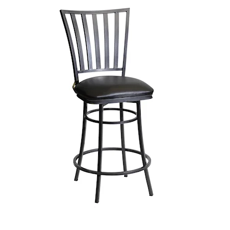 Transitional Counter Height Stool with 360 Swivel
