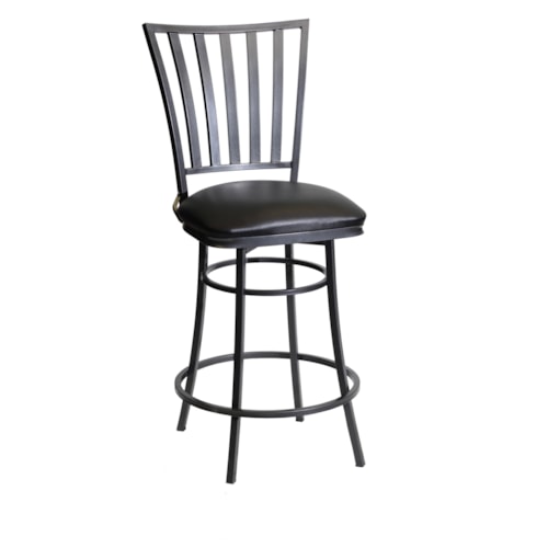Transitional Counter Height Stool with 360 Swivel