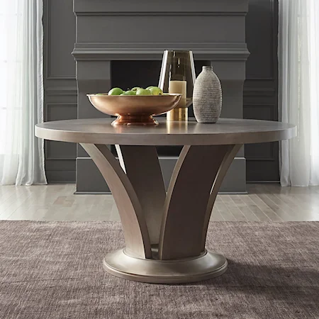 Contemporary Pedestal Table Set