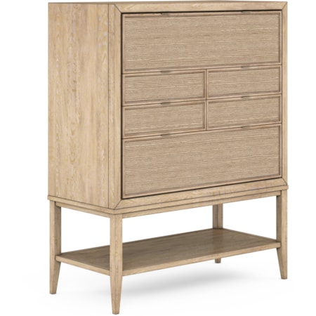 Contemporary Push-to-Open 4-Drawer Chest