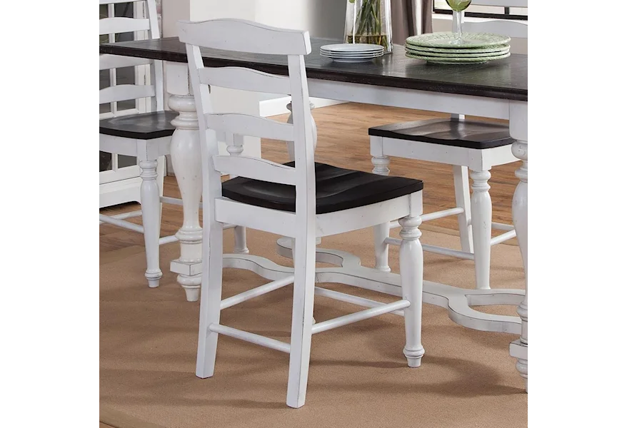 Carriage House 24" Ladderback Stool by Sunny Designs at Sparks HomeStore