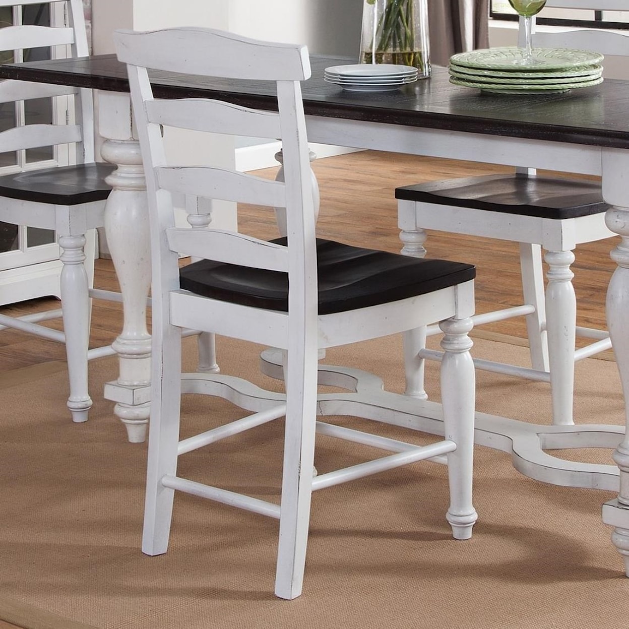 Sunny Designs Carriage House 24" Ladderback Stool