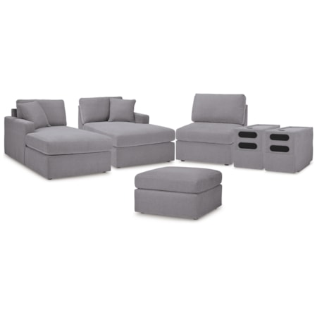 5-Piece Sectional And Ottoman