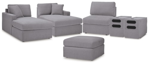 5-Piece Sectional And Ottoman
