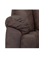 Springfield & Company 4703 Connery Casual Manual Swivel Rocker Recliner with Pillow Arms