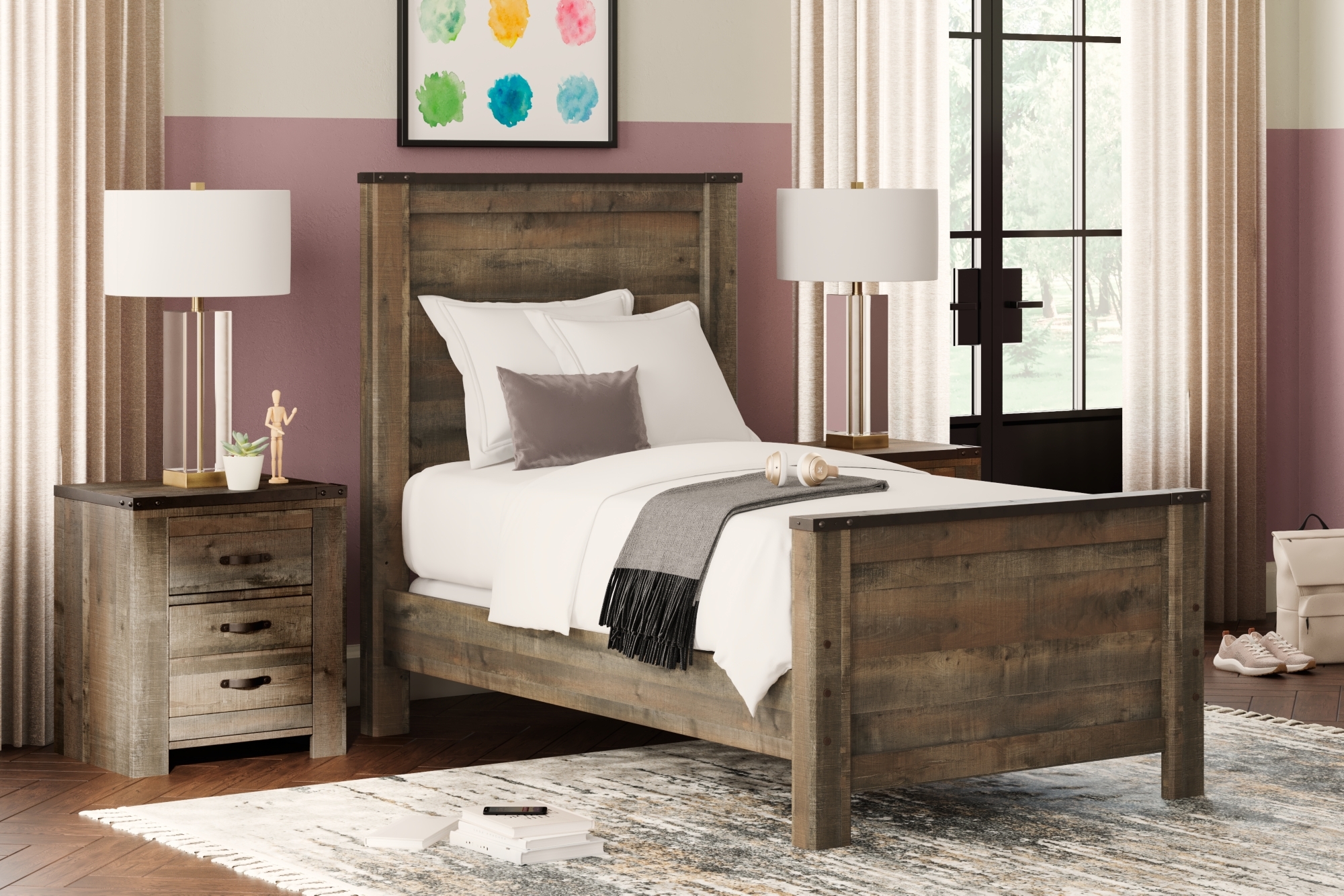 Twin Panel Bed