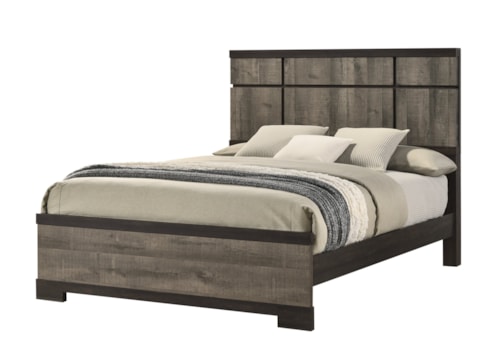 Remington Contemporary Queen Panel Bed