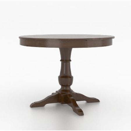 Traditional 36" Round Wood Table