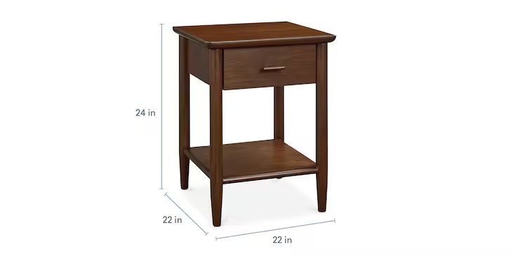 Single Drawer End Table