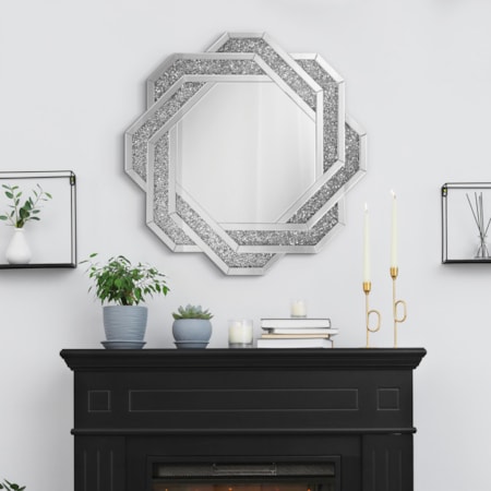 40 x 40 Inch Braided Frame Wall Mirror