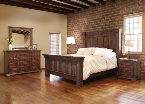 Rustic 4-Piece Queen Bedroom Set