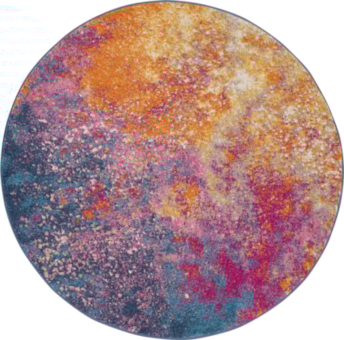 8'  Sunburst Round Rug