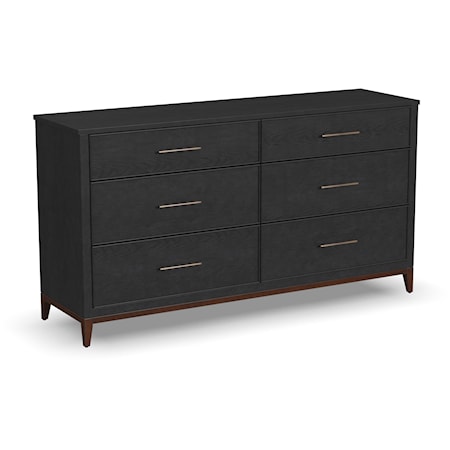 Transitional Dresser with Soft-Close Drawers