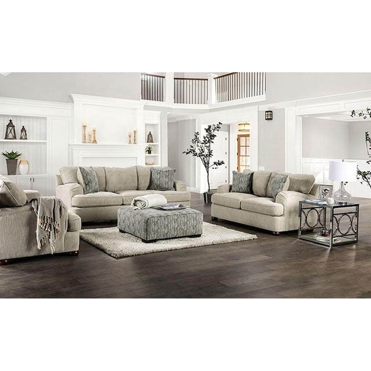 Furniture of America Salisbury Living Room Set