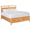Archbold Furniture Maverick King Storage Footboard Bed