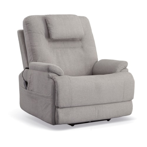 Transitional Power Lift Recliner with Heat and Massage
