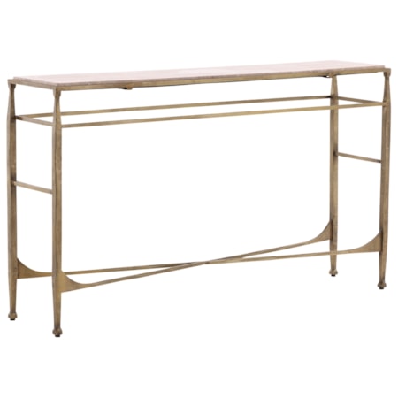 Console Table with Marble Top