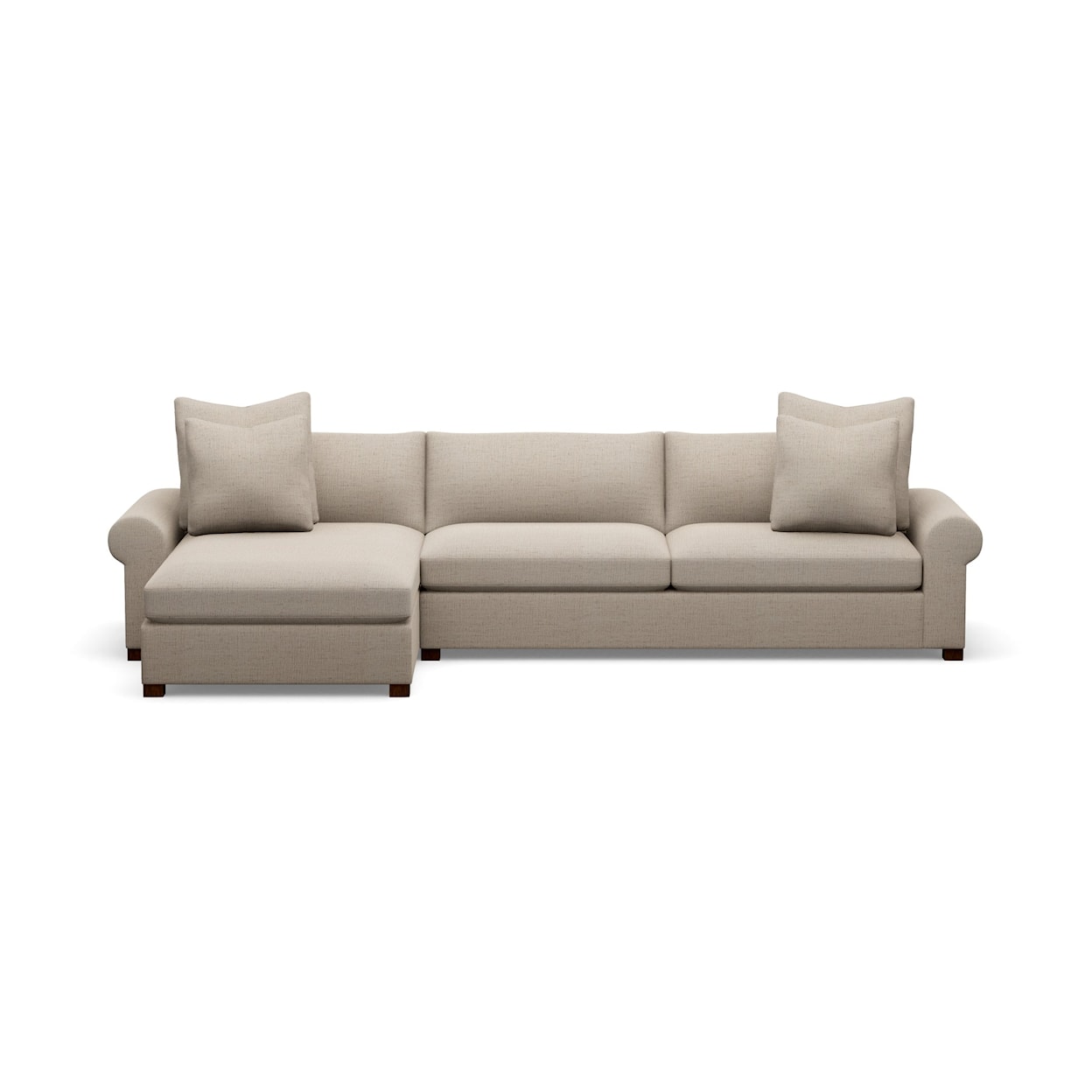 Century Great Room 2-Piece Sectional Chaise Sofa