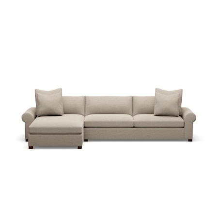 2-Piece Sectional Chaise Sofa