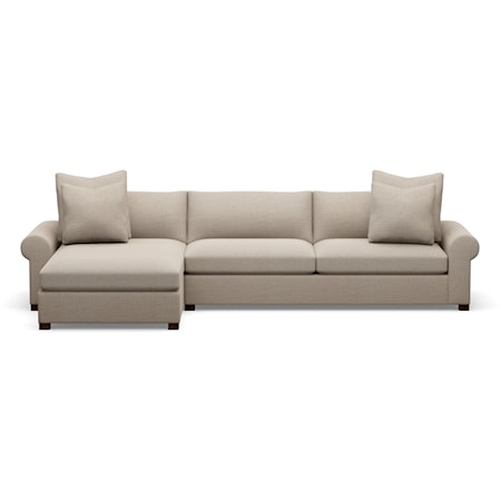 2-Piece Sectional Chaise Sofa