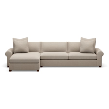 2-Piece Sectional Chaise Sofa