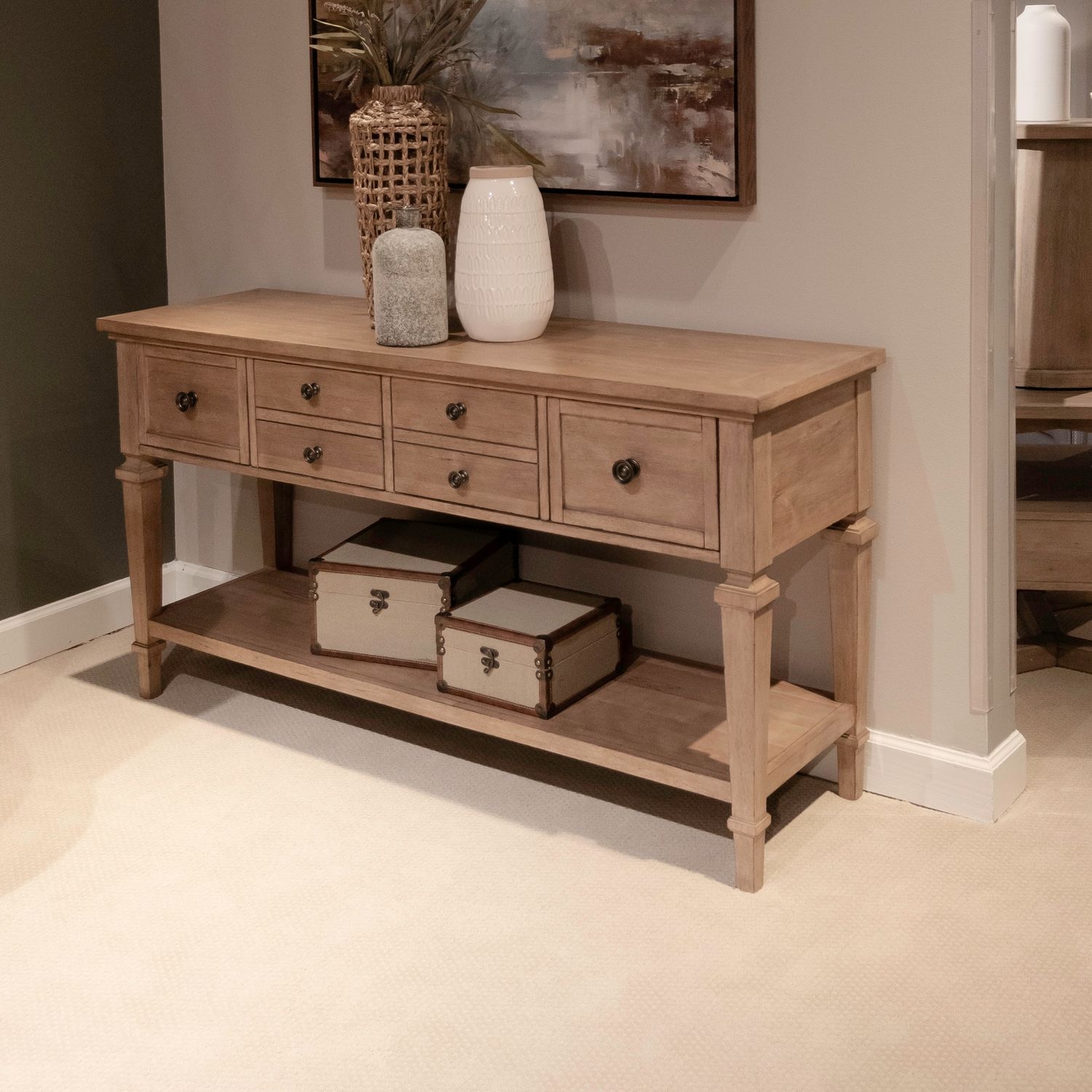 Liberty Furniture Haven Hills 4-Drawer Console Table
